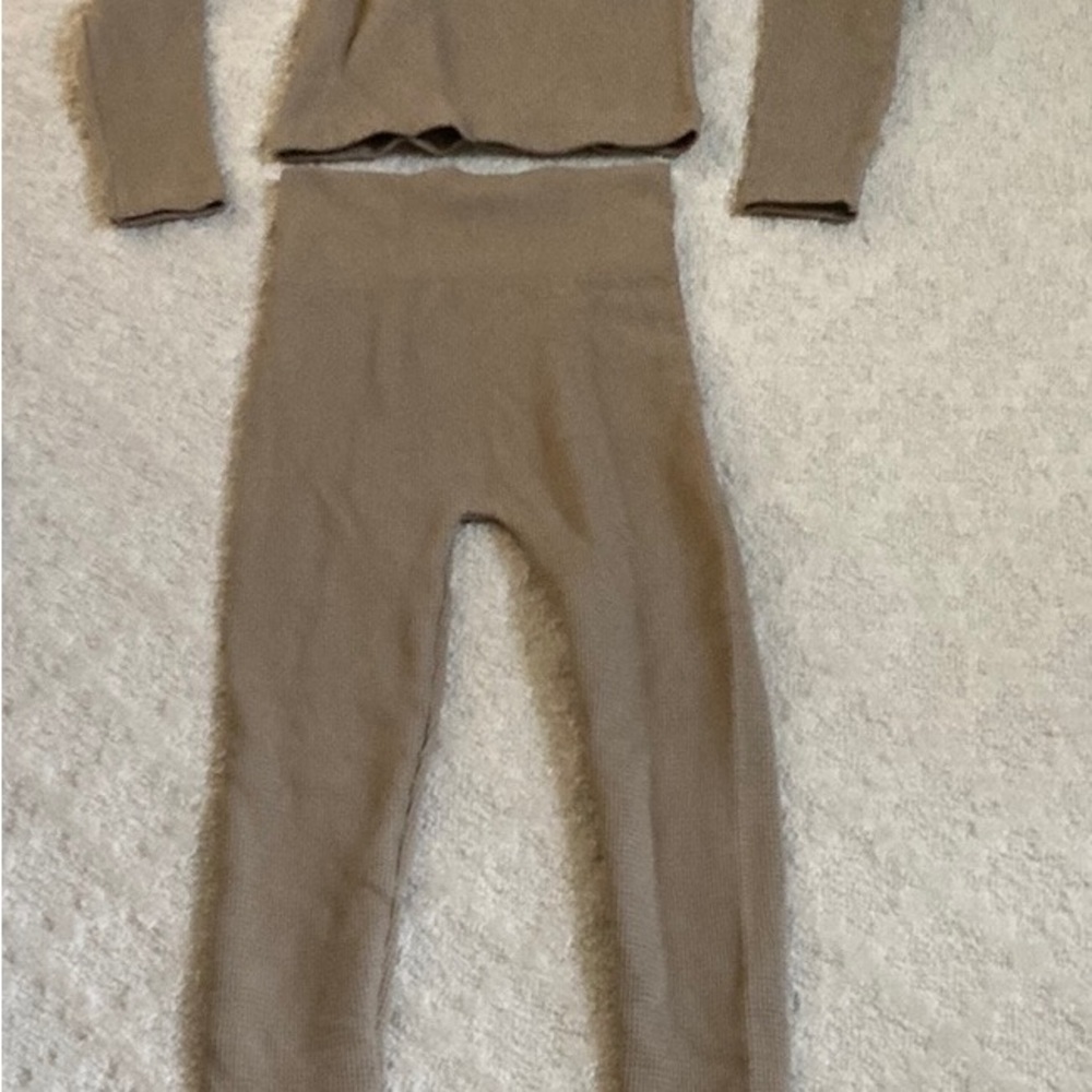 Used once tan legging set